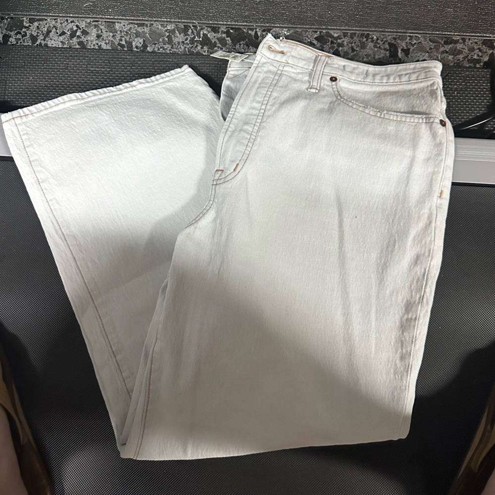 NWT Madewell The Perfect Vintage Wide Leg Crop Jeans